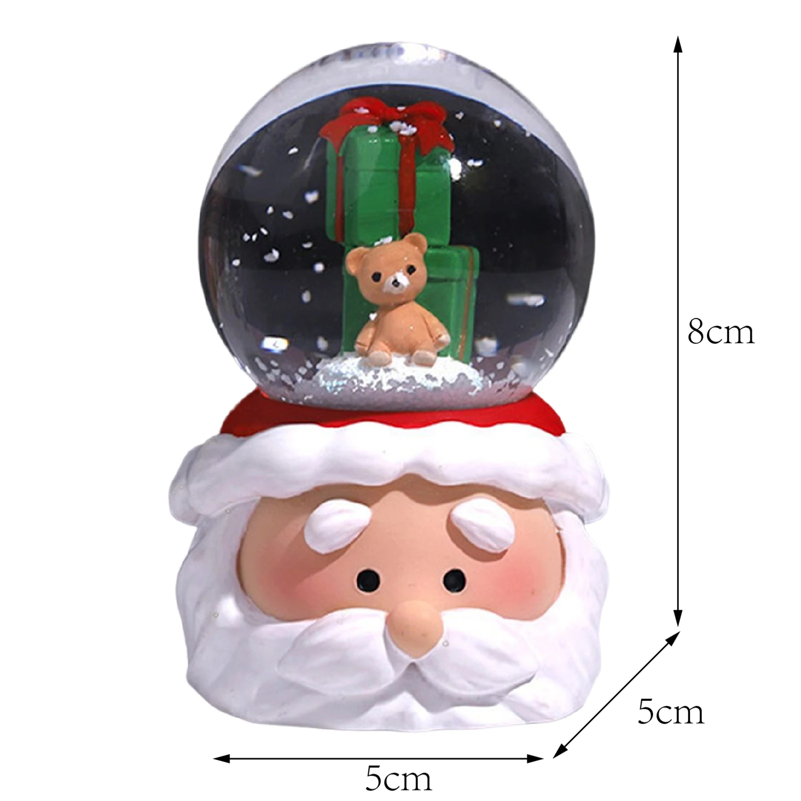 Christmas LED Crystal Ball Create Christmas Atmosphere Resin Balls for Christmas House Room