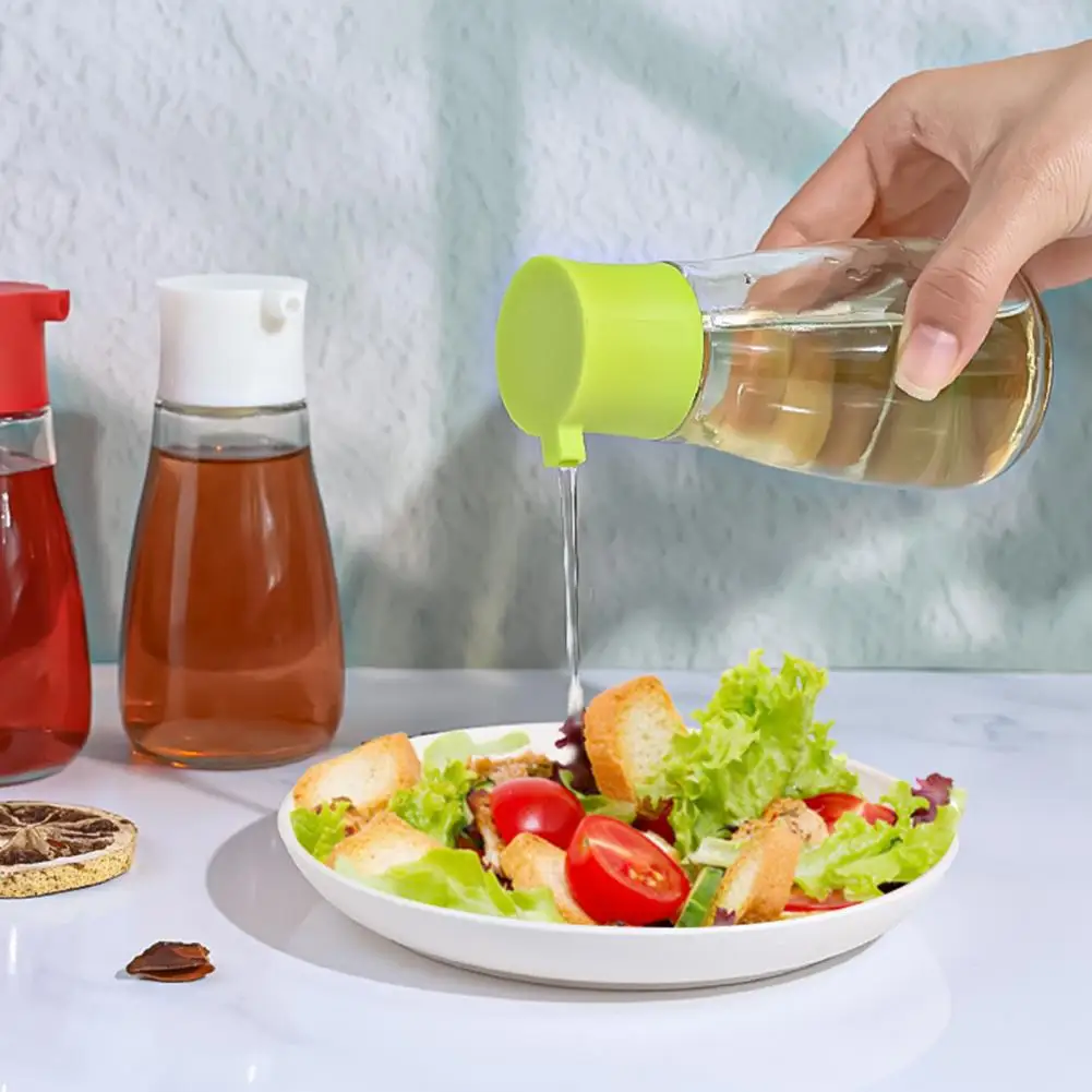 150ml Glass Oil Vinegar Dispenser With No-Drip Pour Spout Clear Oil Sprayer For Soy Sauce Cooking Oil Wide Mouth Kitchen Tool view 2