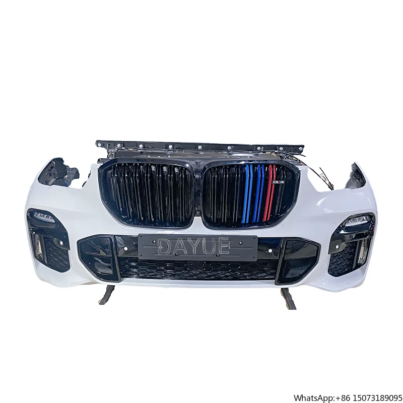 For X5 G05 US Version Car Front Bumper Kit, Bumper with Radiator Electronic Fan Surround,  for 2018-2022 X5