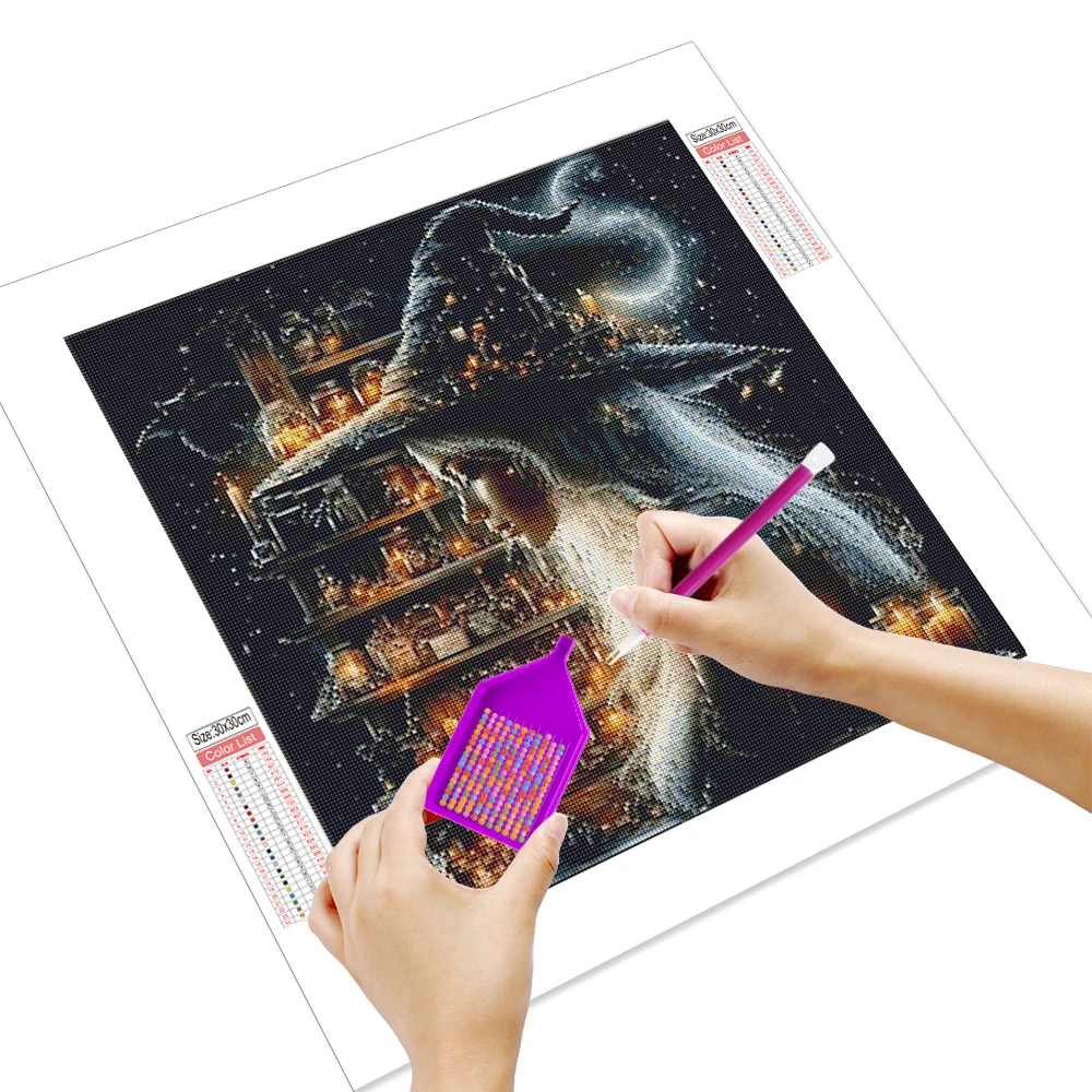 Witch Diamond Painting Full Square Round Diamond Embroidery Sale Book Home Decoration