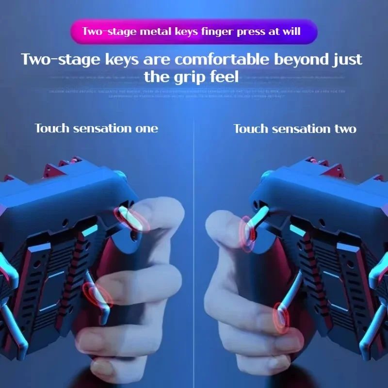 MEMO Ak77 Gamepad Controller di gioco wireless Trigger Phone Cooler Fan Controller di gioco con ventola Joystick di attivazione mobile