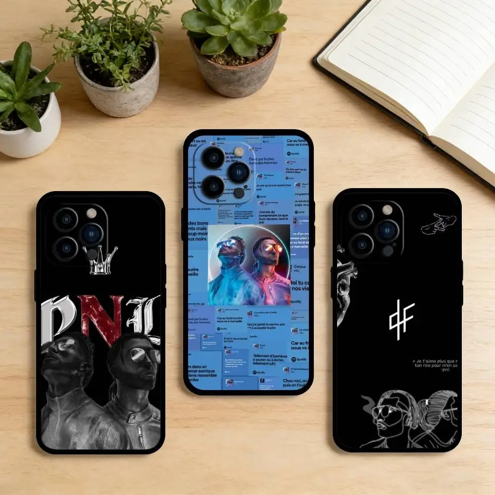 

AAA PNL QLF Rapper Singer Phone Case For iPhone 17,16,15,14,13,12,11 Plus,Pro Max,XS,Soft Silicone Black Cover