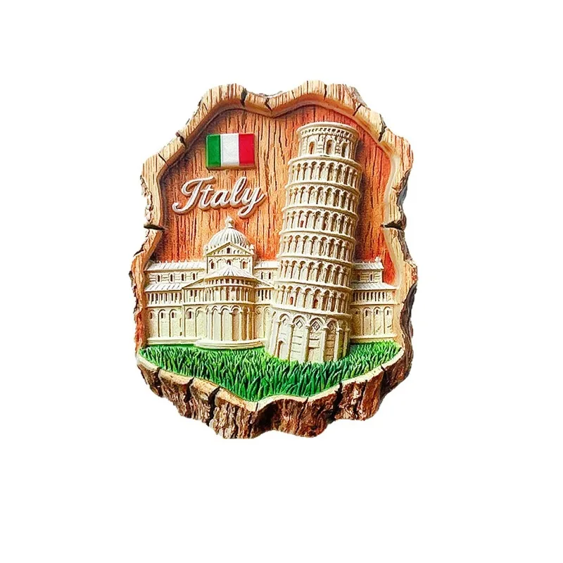 برج بيسا المائل مغناطيس الثلاجة - تصميم مبتكر ثلاثي الأبعاد لتذكاري إيطالي فريد من نوعه وهدية سفر غريب الأطوار #5