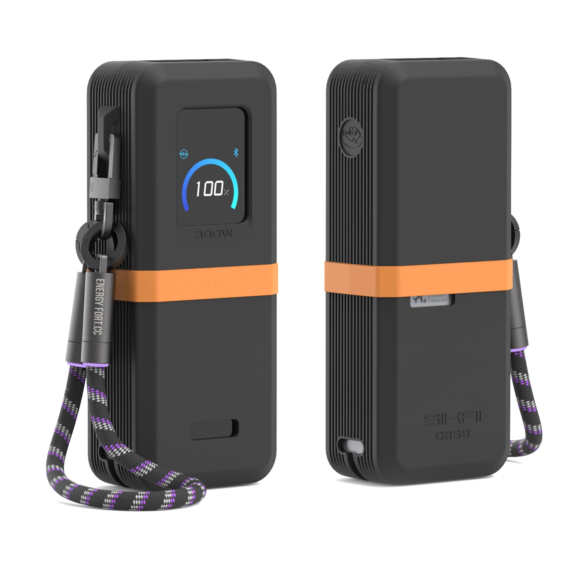 

SIKAI powerbank Case for Anker300W 26250mAh PowerBank Travel-Friendly with Cable Storage