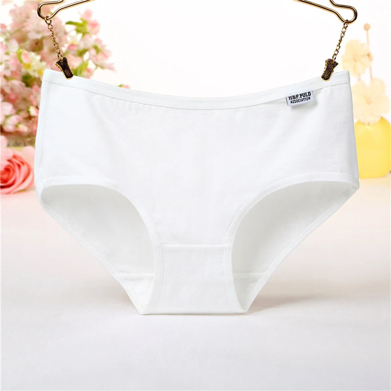 Cotton Panties for Women Underwear Plus Size Brief Girls Sexy Lingerie Solid Color Panties Female Seamless Underpant Ladies 7Pcs