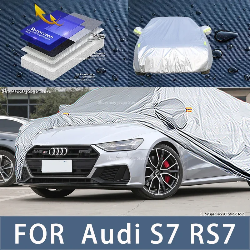 

For Audi S7 RS7 Outdoor Protection Full Car Covers Snow Cover Sunshade Waterproof Dustproof Exterior Car accessories