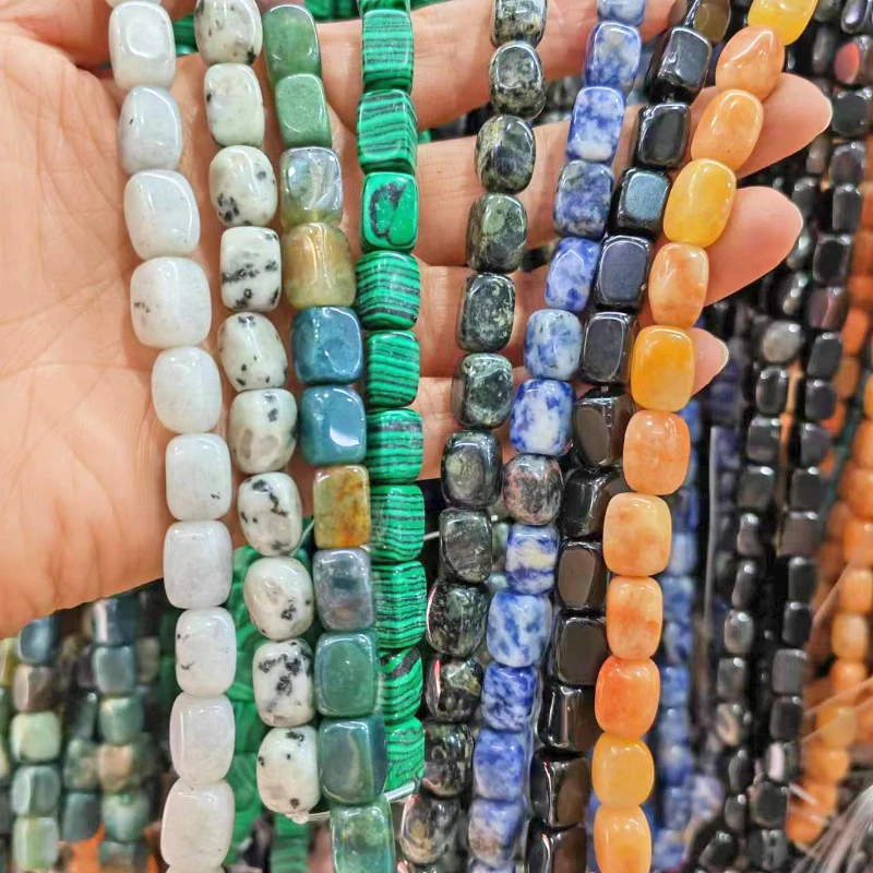 

New Natural Stone Unshaped 8 * 12mm Loose Beads Handmade DIY Bracelet Necklace Sweater Chain Jewelry Accessories Wholesale