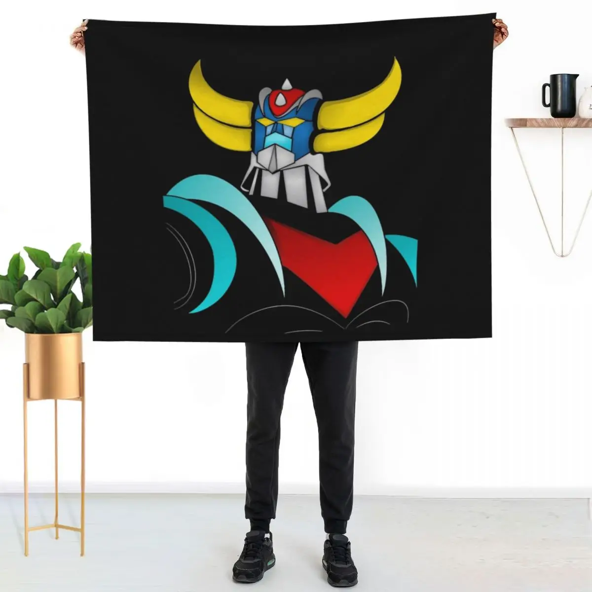 Grendizer, Goldorak Throw Blanket Luxury Brand Plaid on the sofa warm winter Kid'S Bed covers Summer Blankets