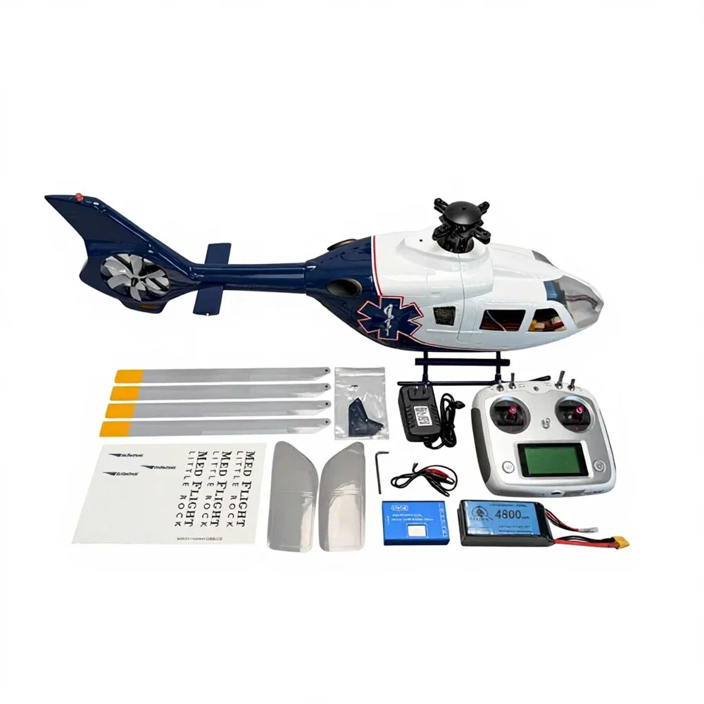 ROBAN EC135 450 Class 2.4G 6CH GPS Stabilized Scale RC Helicopter RTF With X2 Flight Controller and Searchlight
