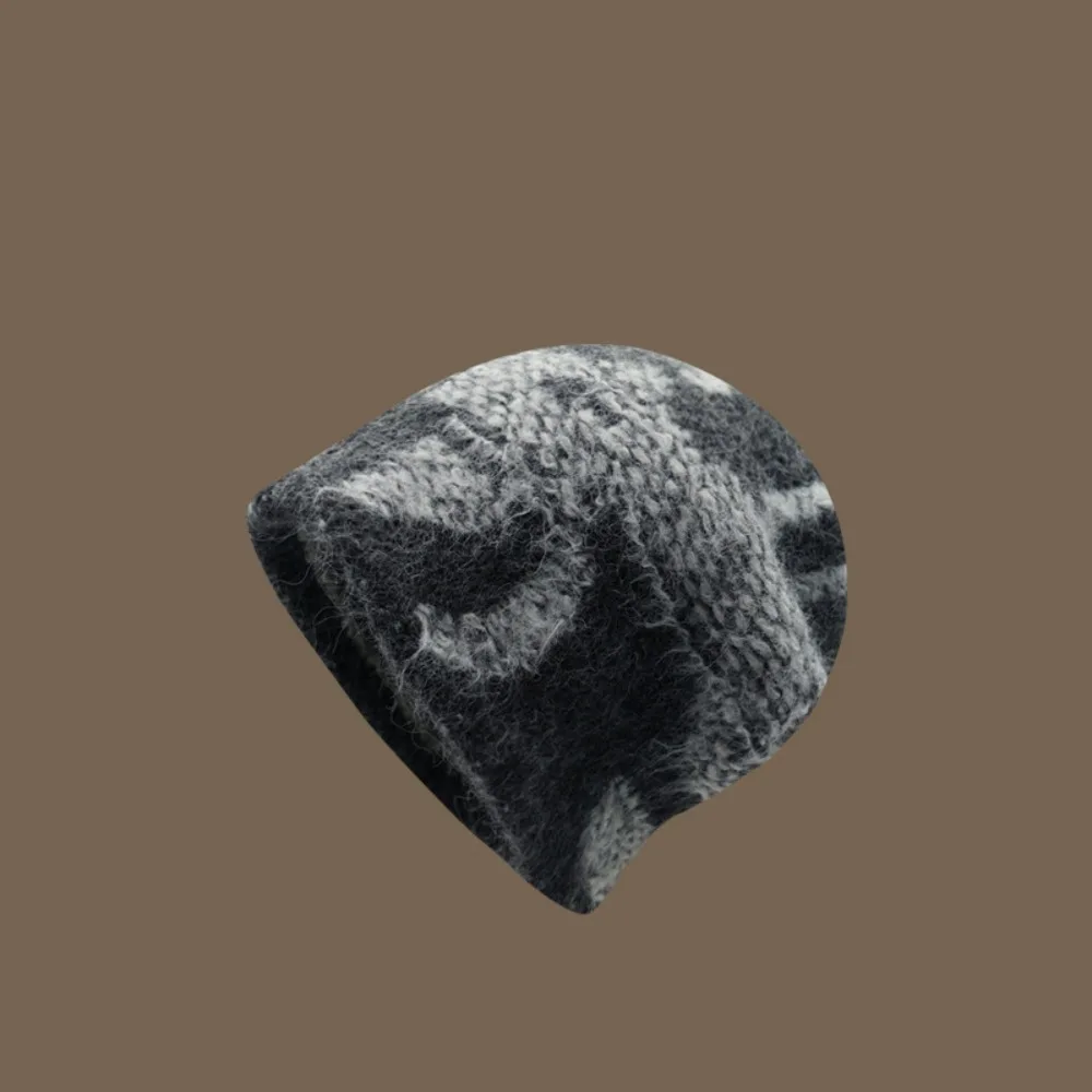 Damesmode Koude Bescherming Pluizige Mutsen Winter Warm Dikker Gebreide Muts Koudbestendig Sneeuwbestendig Garen Stapel Hoeden