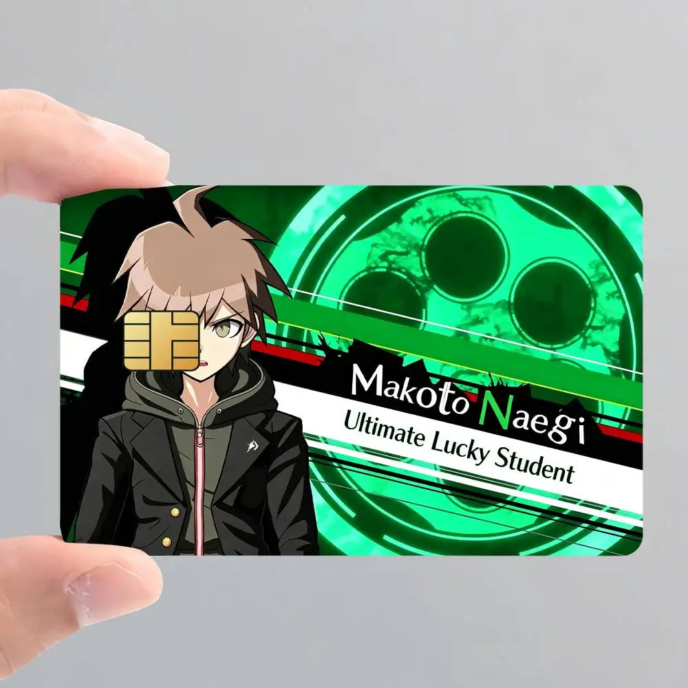 Game Danganronpa Card Stickers for Bank Access Protective Waterproof Film Cover Sticker Surprise Gift