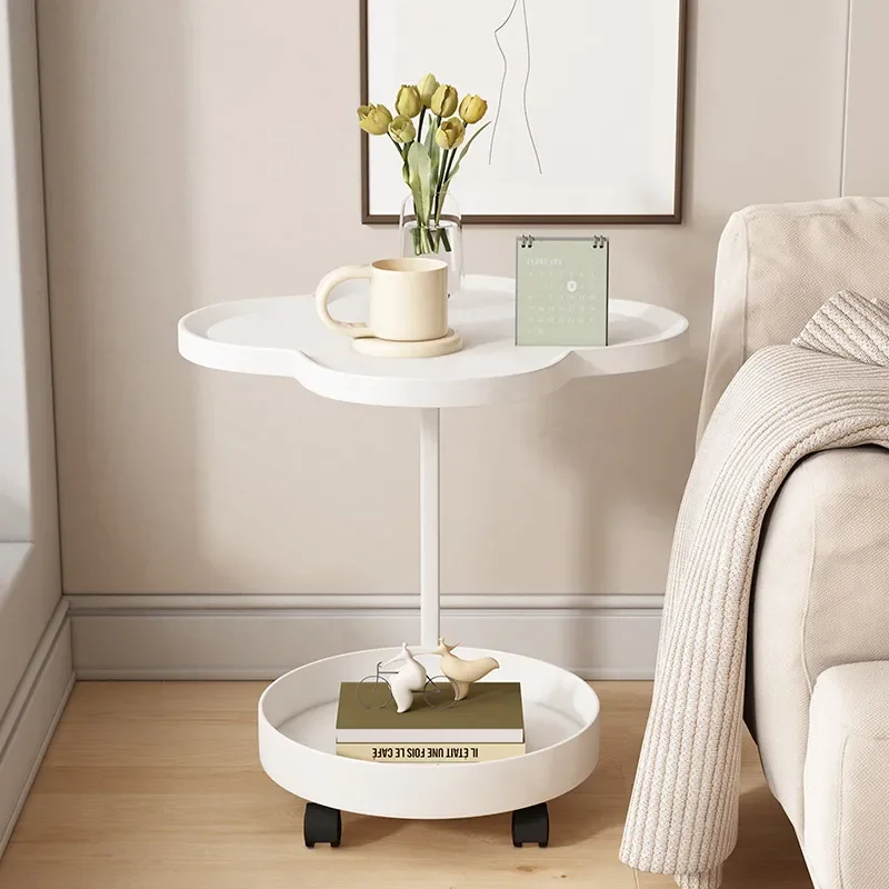 for Creative Side Table Modern Simple Sofa Side Cabinet Cream Style Living Room Mobile Shelf Internet Celebrity Small Coffee