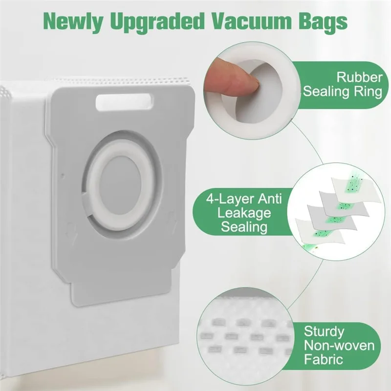 فرش مطاطية متعددة الأسطح ، قطع غيار ، متوافقة مع iRobot Roomba Combo J7 Plus و Plus ، مجموعة واحدة فقط