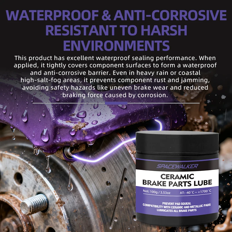 Gel lubrificante para freio cerâmico - Redutor de alto desempenho, graxa para sistema de freio resistente para motocicletas, caminhões, - de longa duração