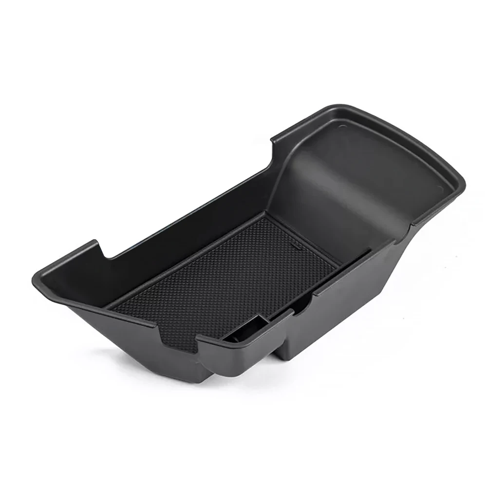 1pcs Car Center Console Organizer Tray Black Plastic Armrest Storage Box Fit for Dodge Challenger 2015-2022