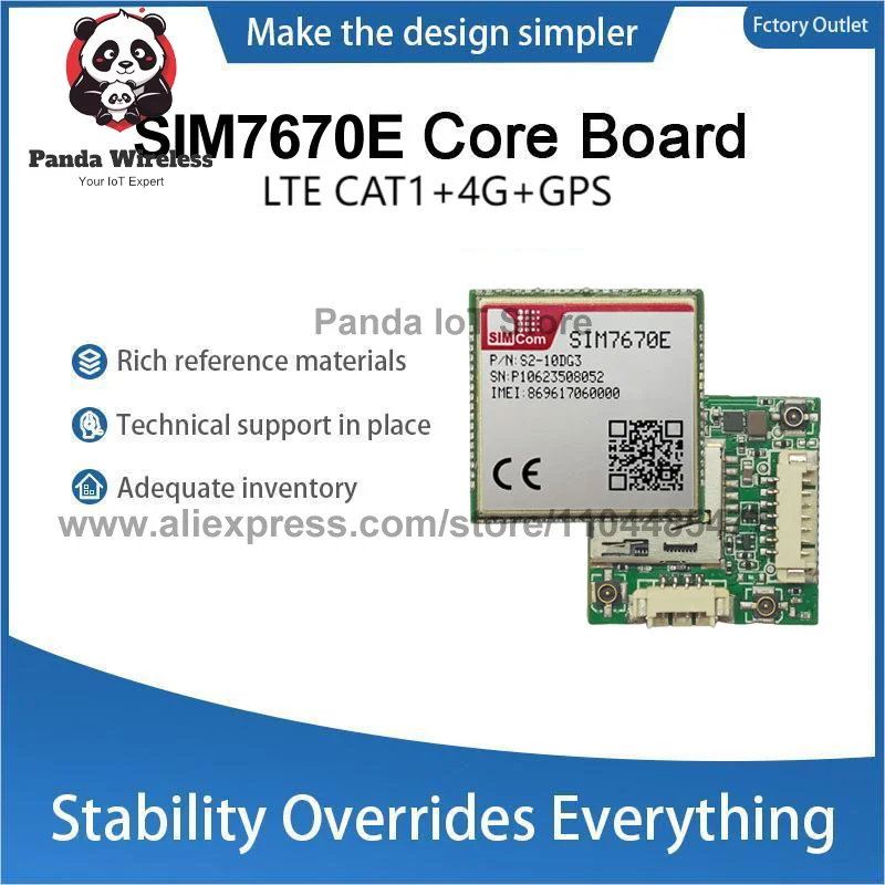 SIMcom SIM7670E SIM7670E-MNGV SIM7670E-LNGV CAT1 Core Board B1/B3/B5/B7 Qualcomm Chip unterstützt Daten + GNSS (optional) ohne Stimme