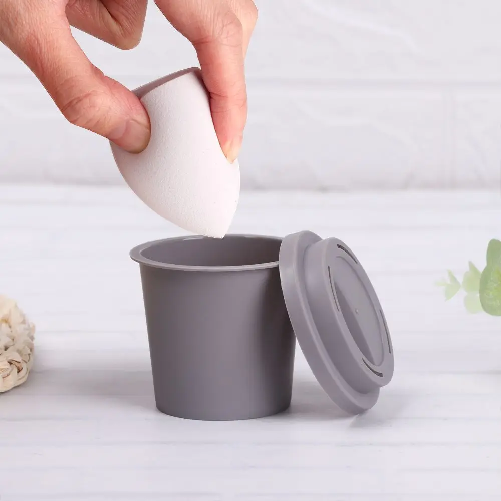 Accessories Egg Shape Box Cosmetic Puff Beauty Pad Powder Puff Drying Holder Display Stand Sponge Holder Makeup Sponges Stand