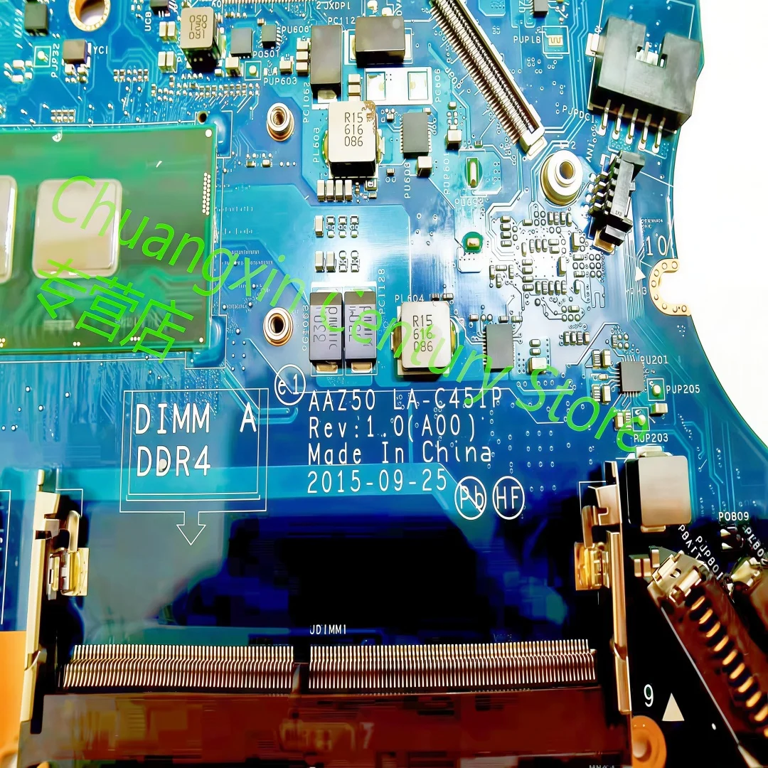 For DELL laptop E7270 laptop motherboard LA-C451P with CPU I3-6100U I5-6300U I7-6600U 100% Tested Fully Work