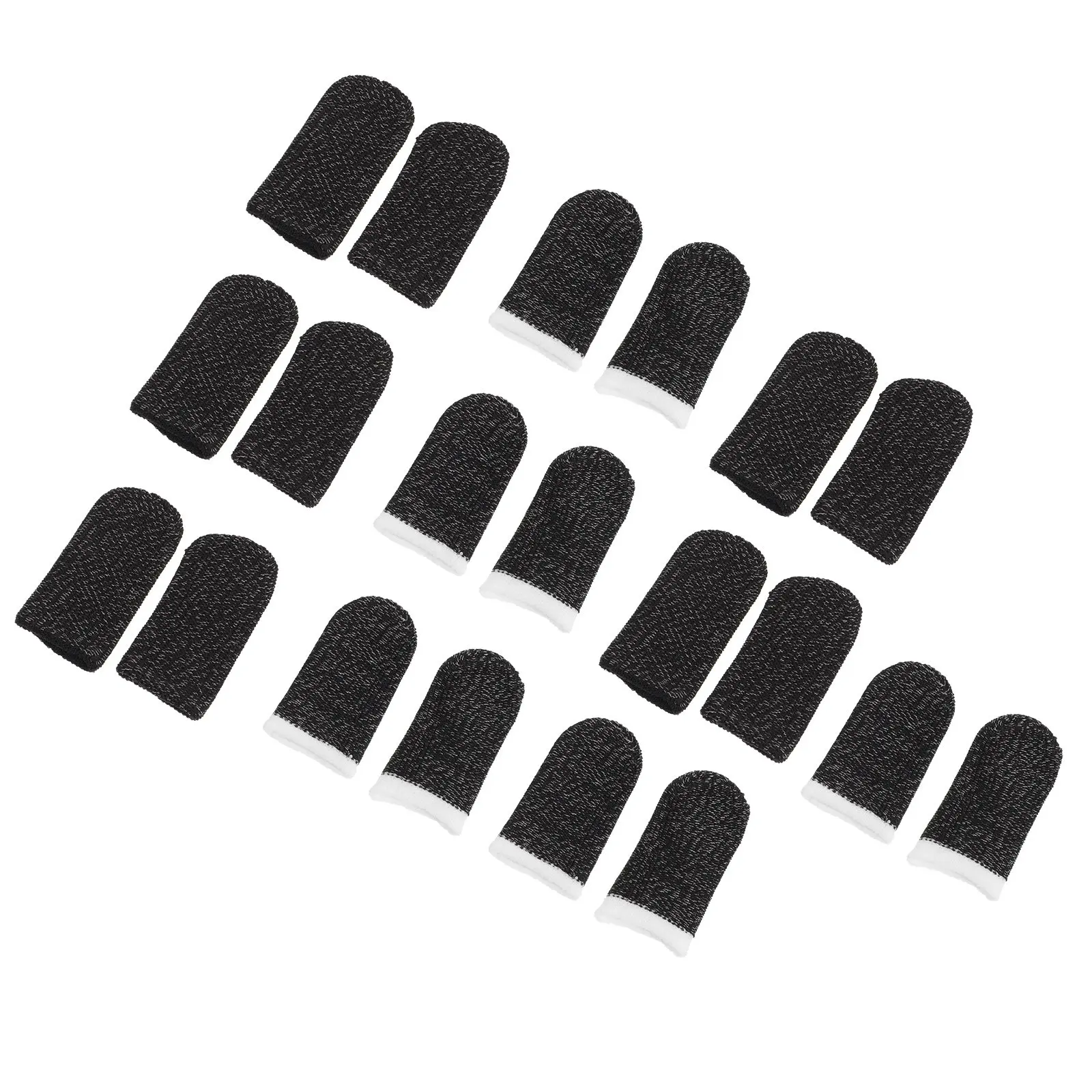 10Pairs Sweat-Resistant Air-Breathable Anti-Slip Finger Sleeves for Phone Gaming Improved Accuracy Reduced Friction Comfortable