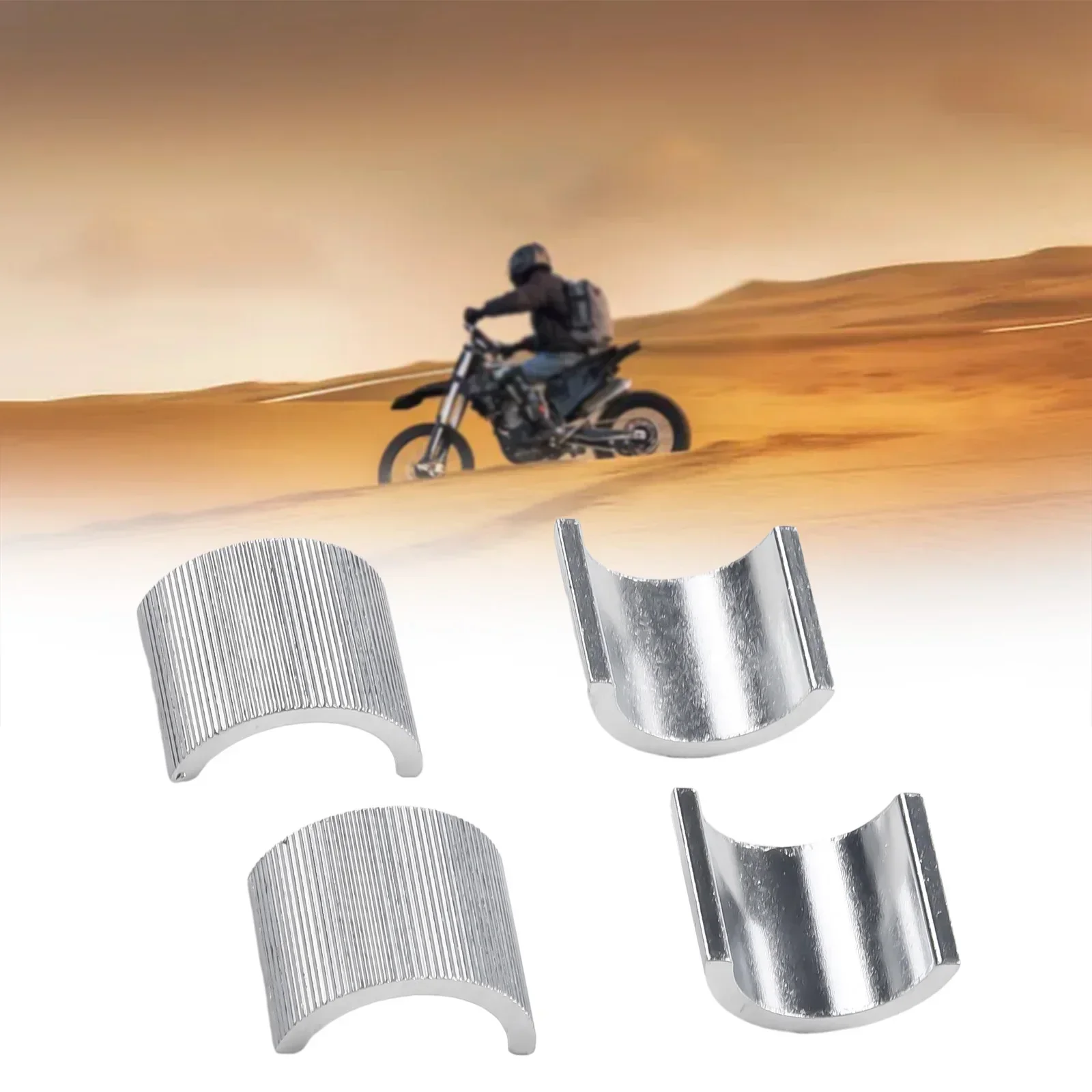 4Pcs 22mm 7/8 Inch To 28mm 1-1/8 Inch Motorcycle Handlebar Mount Riser Clamp Conversion Shim Spacer Motorcycle Parts