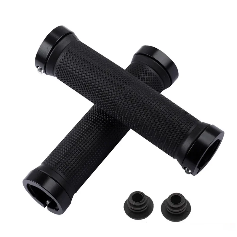 New Bicycle Grips MTB Bike Handbar Grips Rubber Non-slip Bilateral Lock Cycling Bmx Handle Grips Bikes Handlebar Grips