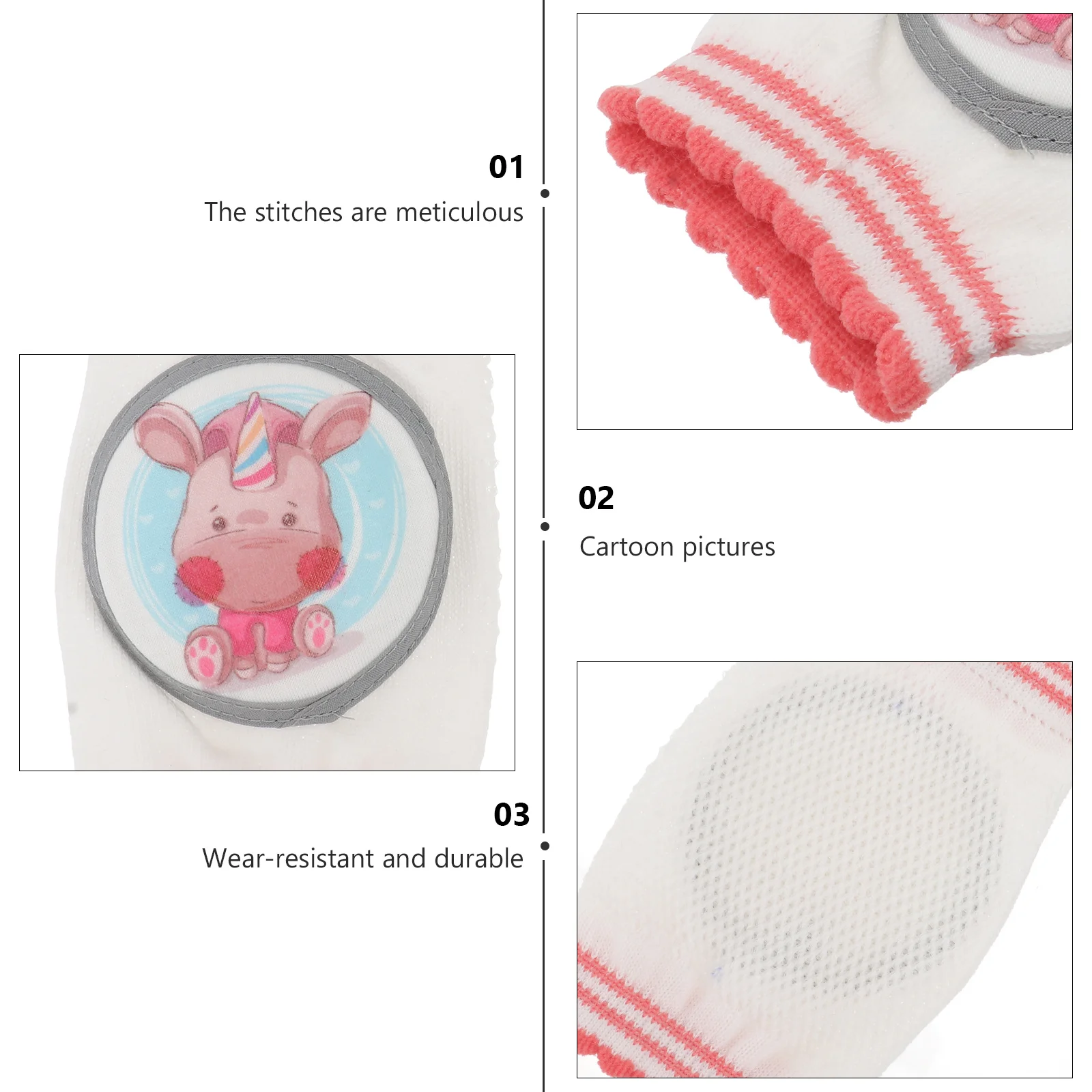 

1 пара легких дышащих наколенников с милым животным принтом для малышей, легких дышащих наколенников для ползающих младенцев, игр на открытом воздухе