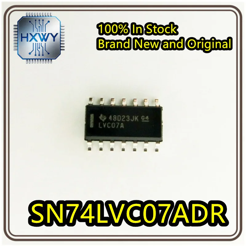 (30/100 Pieces) Original SN74LVC07ADR LVC07A SOIC-14 Six-Channel Buffer/Driver Surface Mount Logic Chip In Stock.