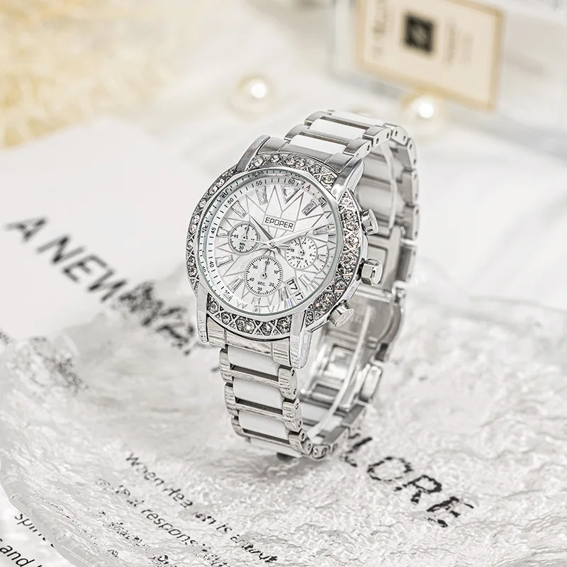 Five Pointed Star Lily Shaped Dial New Model Fashionable Luxurious And Unique Lady Timepiece With Elegant Quartz Movement Watch