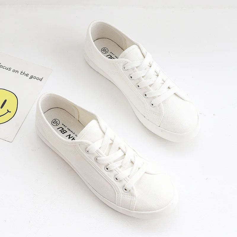 Fashion Ladies Hand-painted Shoes Nurse Breathable Shoes Student Cloth Shoes Tenis Feminino White Couple Canvas Sneakers