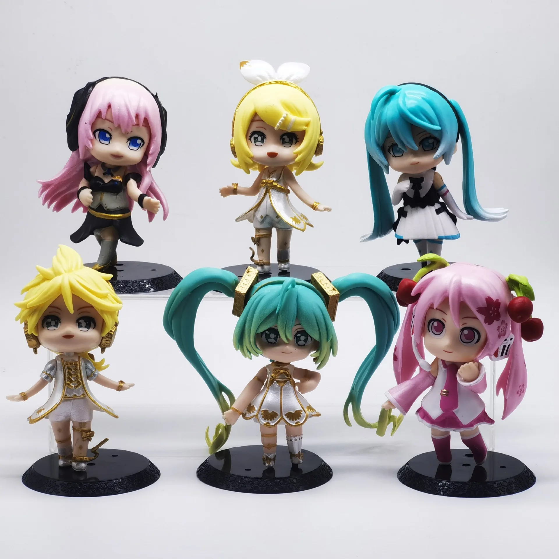 Figurines d'anime à collectionner, modèle de beurre, machine à jouets, ornements Gacha, Hatsune ata ku, Kawaii, version Q, cadeau de Noël