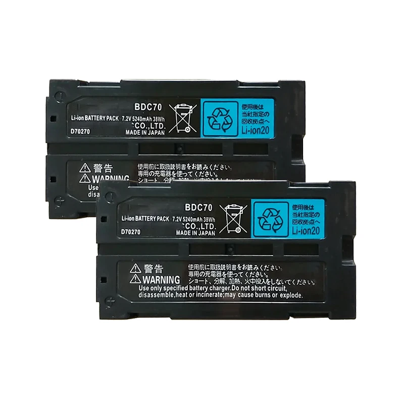 2 stuks BDC70 Li-ion batterij voor CX/RX-350-serie Total Station