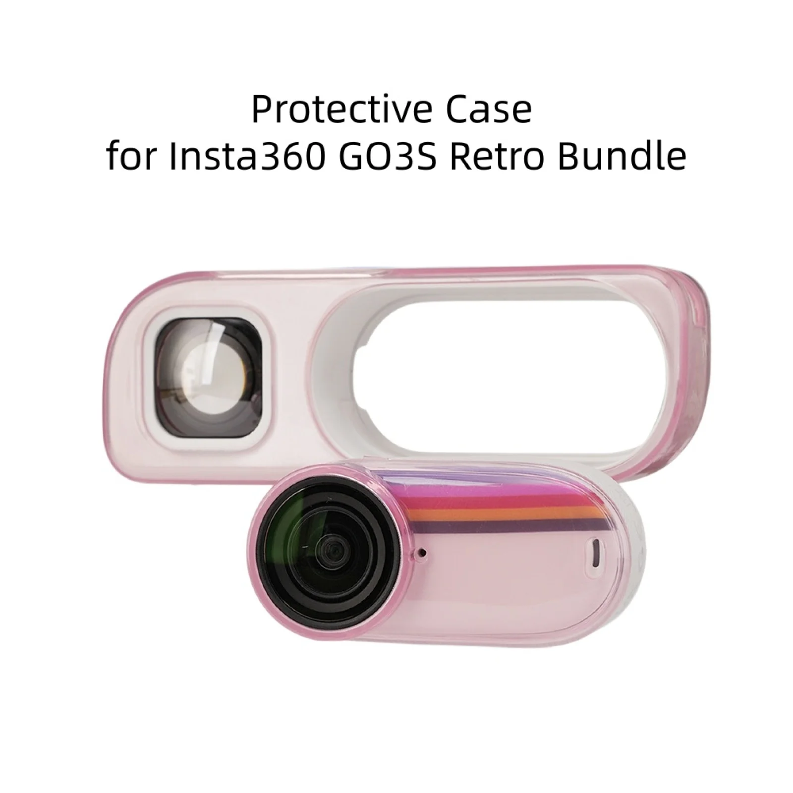 For Insta360 GO3S Retro Camera – Clear Protective Case, Dust-Proof, Full Coverage, Precise Cutouts, Lightweight Accessory.