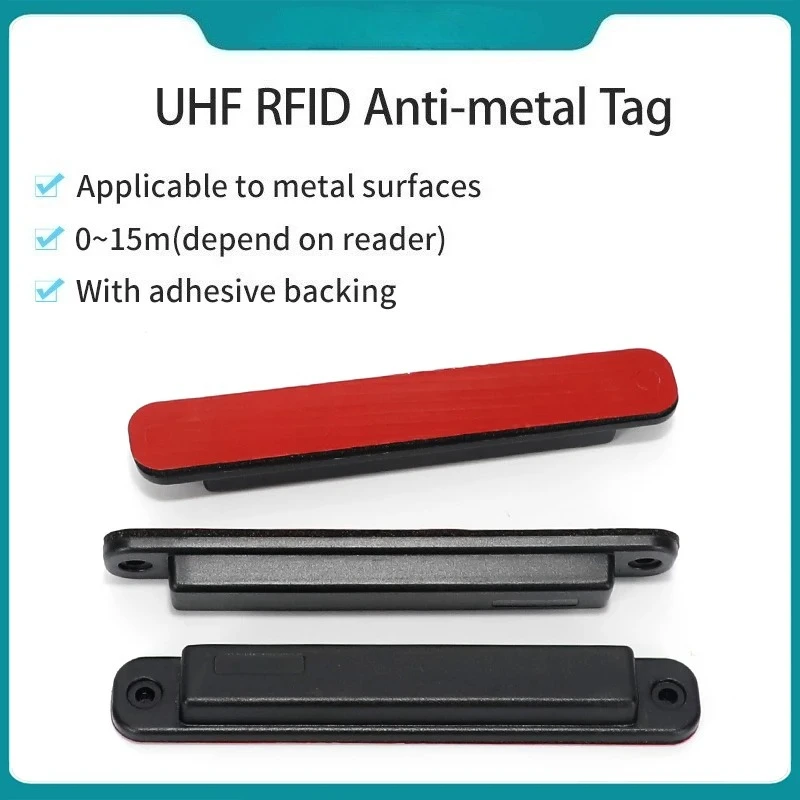 10pcs Long Range UHF RFID Tag UHF RFID Label ABS Anti-metal Tag Passive RFID Tags for Metal Surfaces
