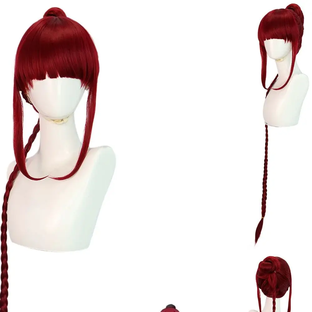 

Парик для косплея для Riku Shoutou от Sakamoto Days, парик с имитацией кожи головы, плетеный удлиненный хвост, защищенный зажимами в виде тигровых когтей