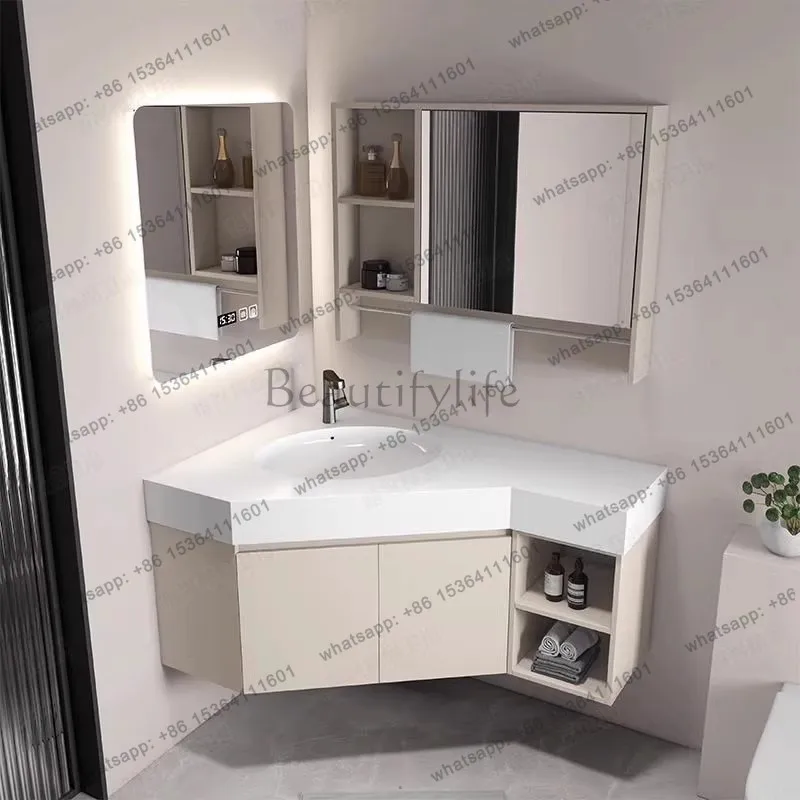 Toilet Extension Bathroom Cabinet Diamond Triangle Washbasin Cabinet Corner Cabinet