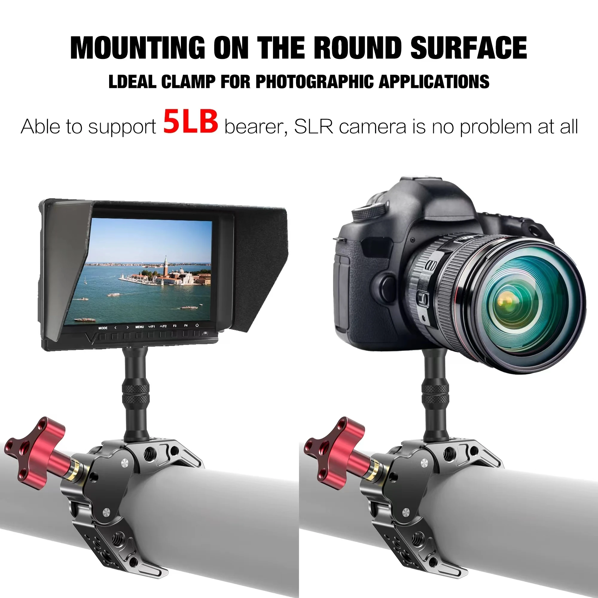 

Large metal crab clamp camera holder, fill light expansion bracket clip, motion camera clip, camera accessories