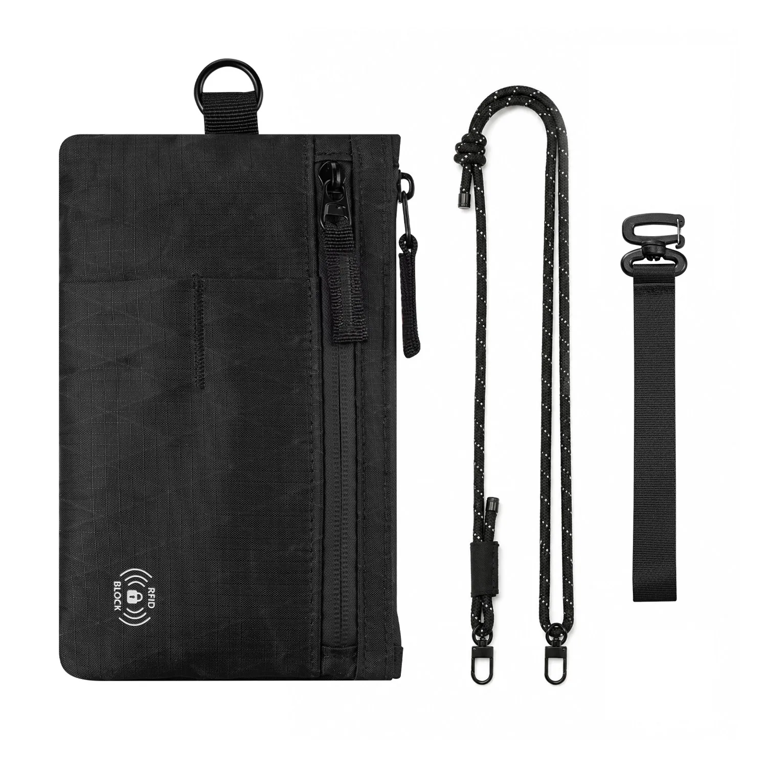 Verbesserte Reisebrieftasche, RFID-blockierender Kreditkartenhalter, Handgelenk-Organizer-Tasche für Männer und Frauen, Clutch-Handtasche mit Schultergurt – Detail 8
