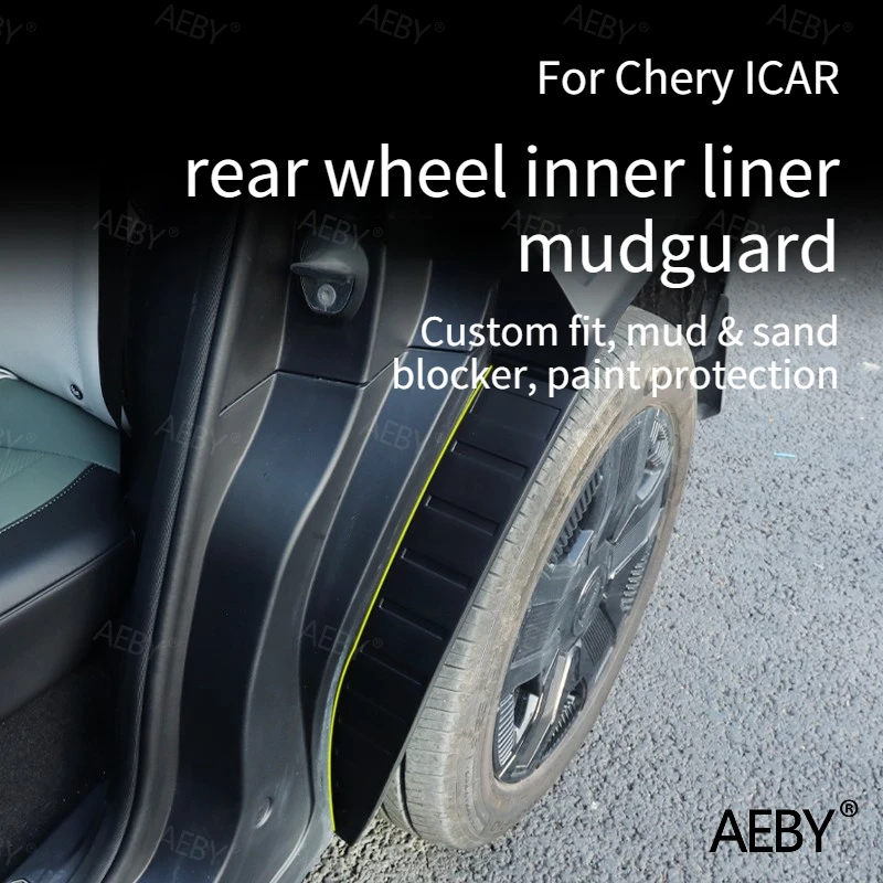 AEBY For Chery ICAR Inner fender splash guard waterproof and durable,wheel mud flaps,Exterior,wheel splash guard,Car accessories