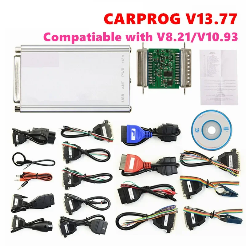 V13.77 Offline Carprog V8.21 Online Auto ECU Chip Tuning Universal Car Prog Repair Tool Carprog Free Keygen Online Programmer