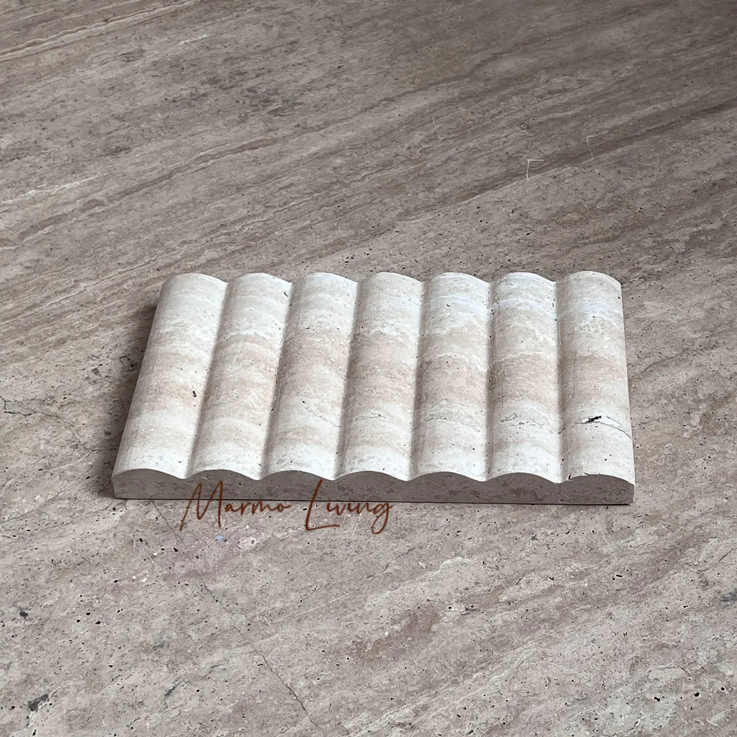 

Natural Travertine Jewelry Tray Minimalist Decor Boho Chic Scented Dish Wabi Sabi Style