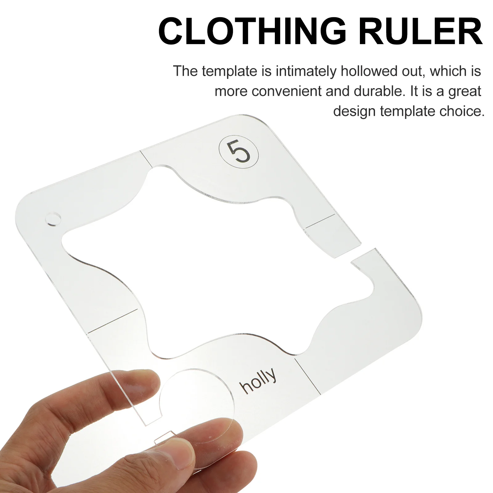 1 قطعة مسطرة خليط تصميم مجوف مسطرة خياطة اللحف من الأكريليك الشفاف قالب خياطة احترافي لخياطة القماش الحرفية #4