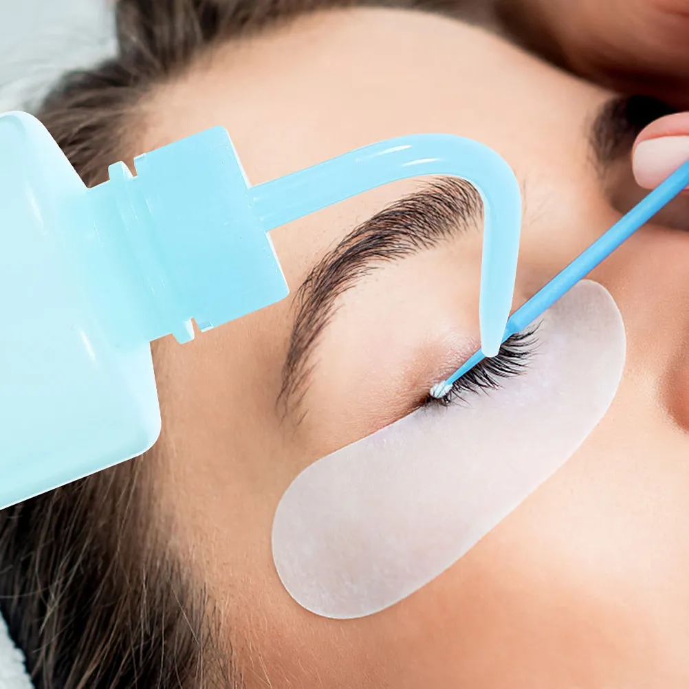 

Набор из 4 флаконов по 250 мл для мытья ресниц с изогнутым носиком для точной очистки зоны татуировок, портативные, сжимаемые
