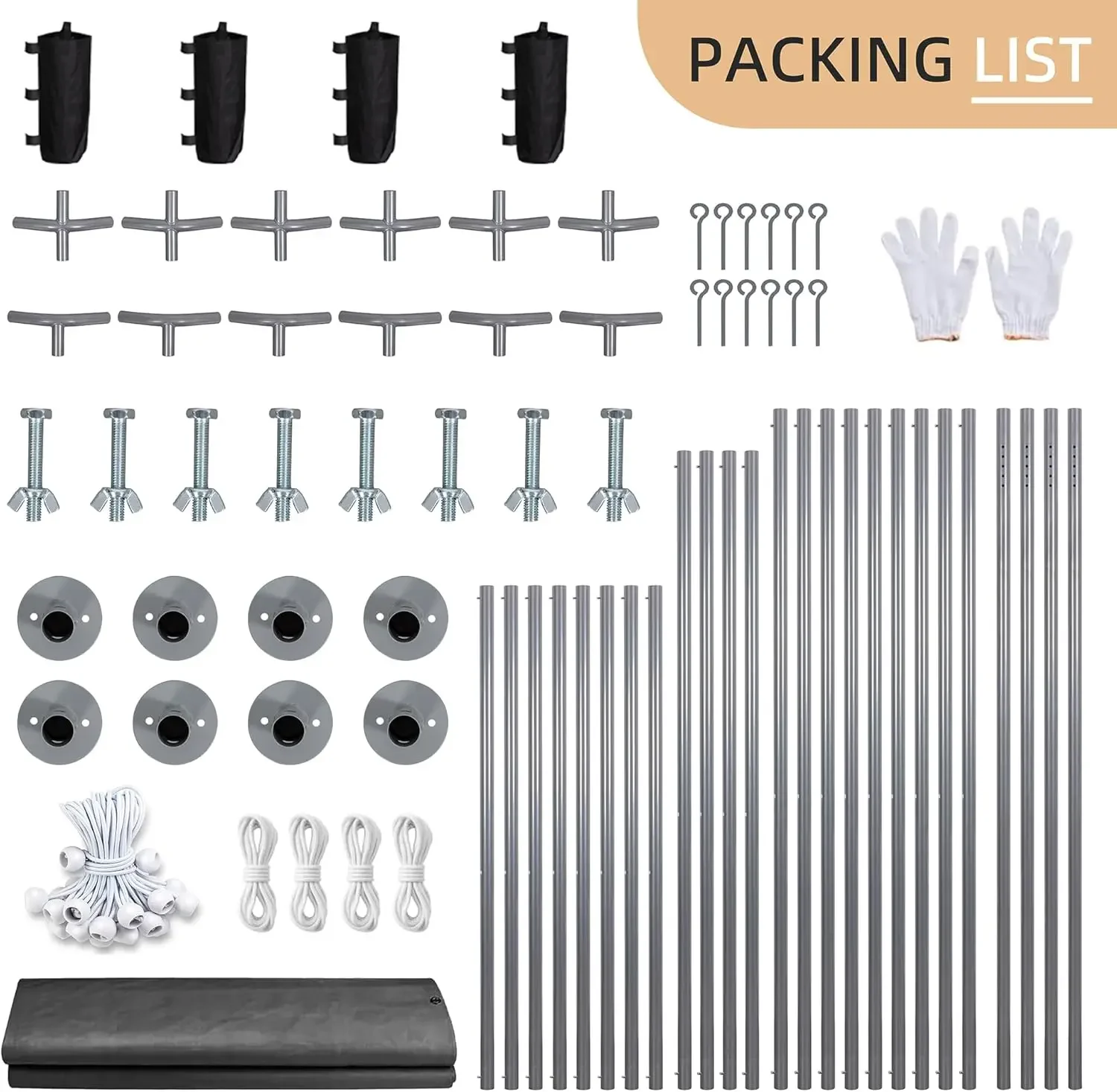 [¡Nueva llegada, stock limitado! ]Carport resistente de 12x20 pies con paredes y puertas laterales extraíbles, garaje portátil con ventana enrollable
