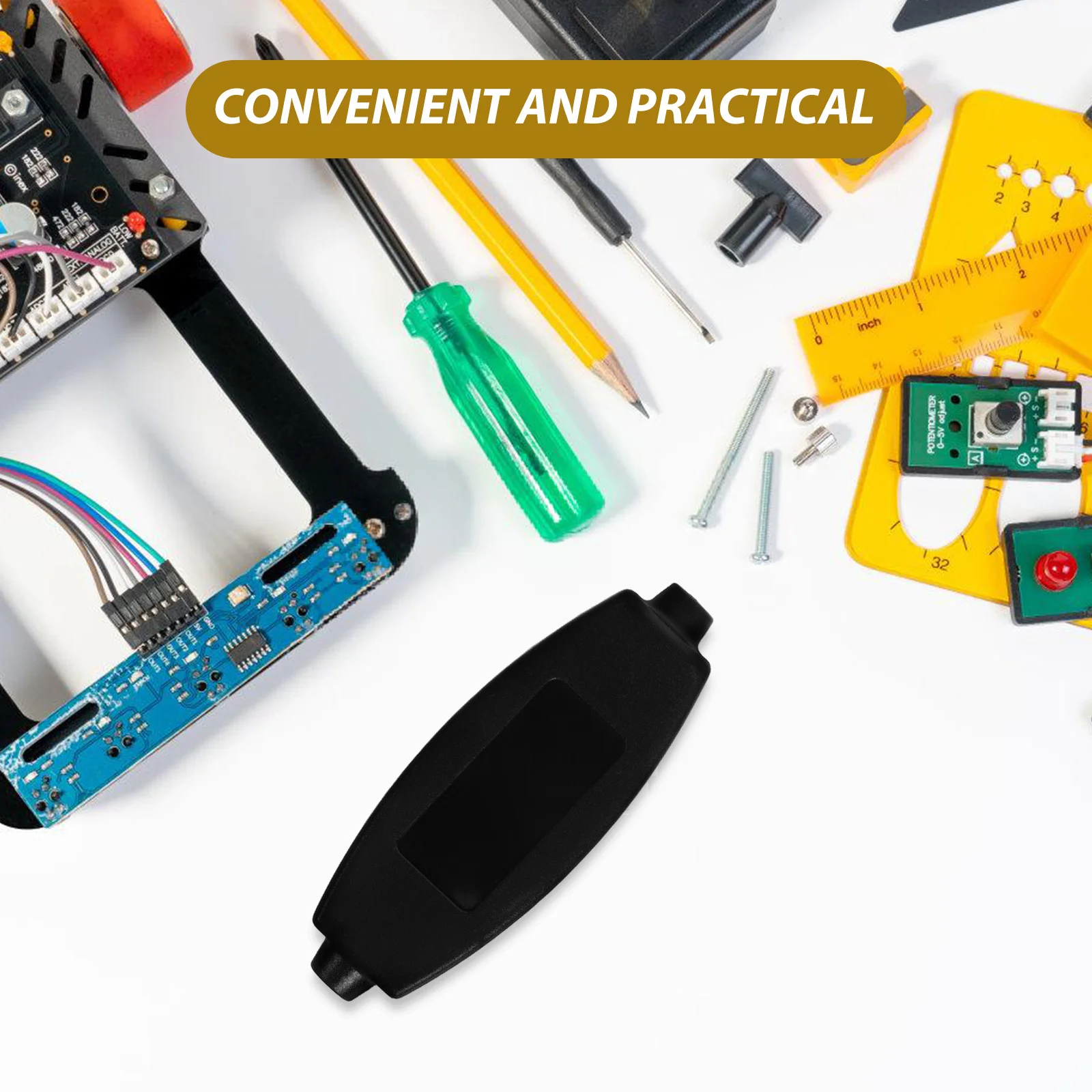 

20Pcs Electronic Junction Box Black ABS Compact Enclosure Pcb Housing Case for Industrial Wiring Projects Circuit Protection