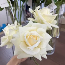 10Pc Moisturizing Rose Real Touch Artificial Flowers Wedding Decor Flower Arrangement Bridal Bouquet Home Party Event Decor Rose