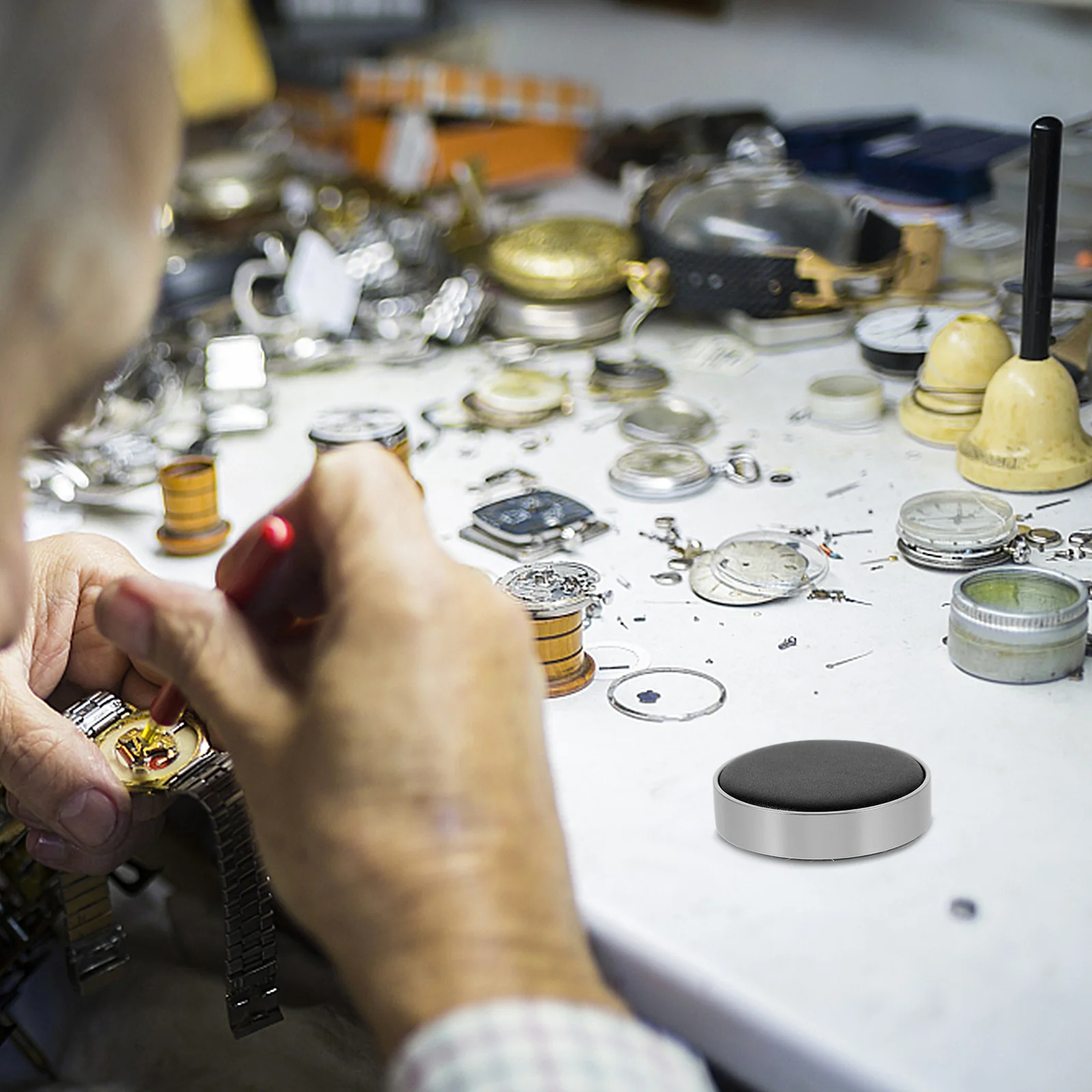 

1Pcs Watch Casing Cushion Exquisite Design for Watchmakers and Repair Shops Watch Movement Pad Movement Changing Cushion