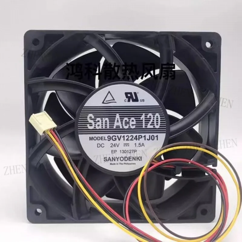 

Y FOR Sanyo SanAce120 9GV1224P1J01 DC24V 1.5A 12038 12CM 4-Pin Inverter Cooling Fan