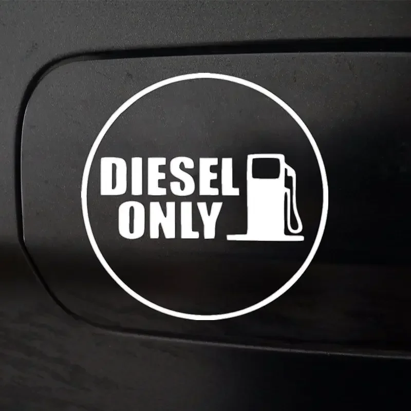 DIESEL ONLY Vinyl  Waterproof stickers For Car Truck Fuel Tank Cover10cm*10cm