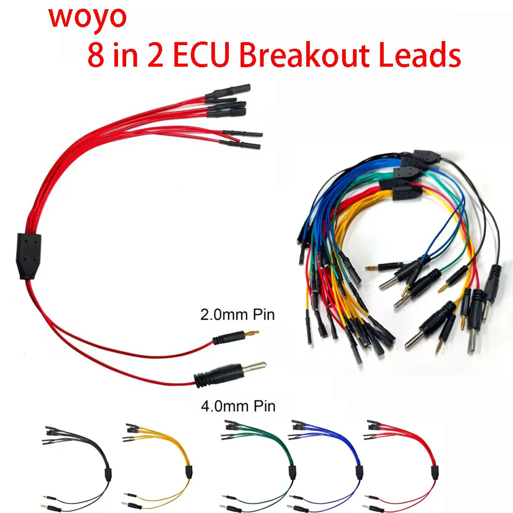 

WOYO Universal Breakout Leads for Automotive ECU Diagnostic tool, Jump Wire DIY Connnection 5 Set in Different Colors