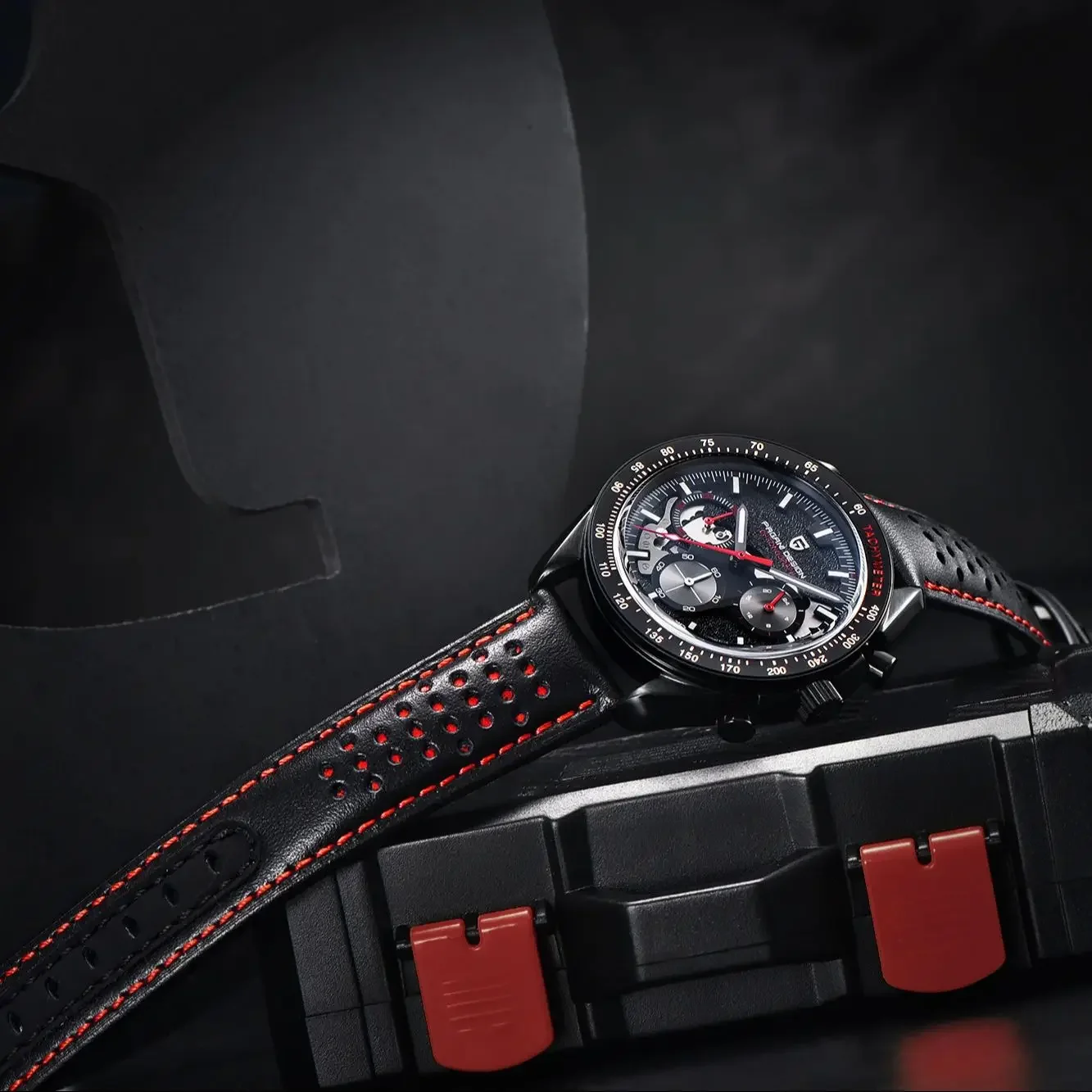 PAGANI DESIGN-reloj analógico de cuarzo para hombre, nuevo accesorio de pulsera resistente al agua con cronógrafo AR, cristal de zafiro, vk63, 2023